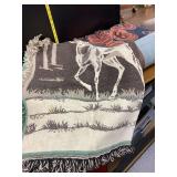 Assorted Pillows and Throws with Dog Bed