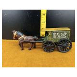 Cast Iron U.S. Mail Horse-Drawn Cart