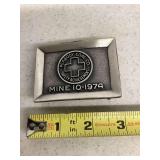 Peabody Coal Company Mine 10-1974 Safety Achievement Belt Buckle