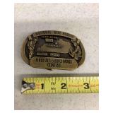 1985 National Mine Rescue First Aid & Benchmans Contest Belt Buckle