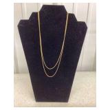 18” & 20” 18k OVR S/S Popcorn Chain (New) Made in Italy