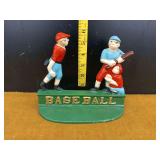 Painted Metal Baseball Figural Group