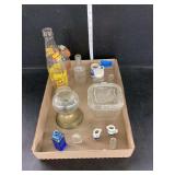 Glass Bottles, Miniature Items etc