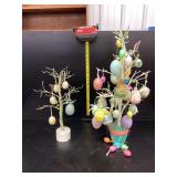 Decorative Easter Egg Trees with Ornaments