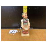 Ceramic Figurine of Girl with Basket, Germany