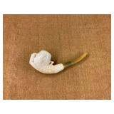 Figural Carved Smoking Pipe