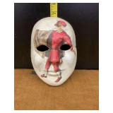 Hand Painted Mask with Character Depiction, Artist Signed "Boldrin, Venice"