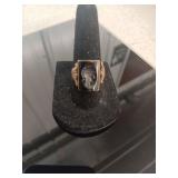 Antique/Vintage Signet Ring, carved stone, likely Hematite or Black Onyx w/ Roman Soldier or Greek Warrier Rose Gold? (Getting verified)