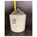 Western Stoneware Crock Jug with Handle