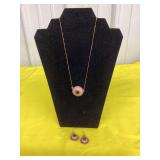 18” Necklace & Earrings 925 (New)