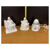 Lenox Fine Bone China Pieta Sculptures and Madonna Lamp