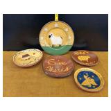 Set of Five Dragon House Decorative Plates