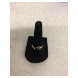 10k Sapphire/Emerald Ring size 9