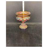 Indiana Glass Co Kings Crown Thumbprint Pattern Pedestal Compote