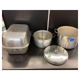 Pot, Lid, Strainer, Roaster