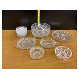 Assorted Cut Crystal Glassware Collection