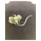 Vintage Sterling Flower Brooch