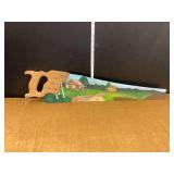 Hand Painted Handsaw