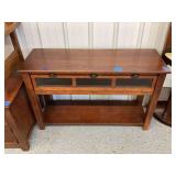 Mission Style Console Table 46” W x 16” D x 29” T