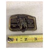 Illinois Mine Rescue Contest Belt Buckle 1988
