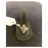 Amethyst Quartz 925 size 9.5 (New)