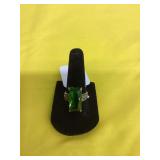 Green Quartz 925 Size 8 (New)