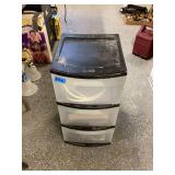 Three-Drawer Storage Unit with Contents