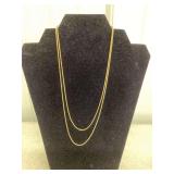 18” & 20” 18k OVR S/S Popcorn Chain (New) Made in Italy
