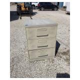 Metal 3-Drawer File Cabinet