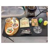 Decorative Glassware and Serving Tray Assortment