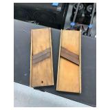 Two Wooden Food Cutters