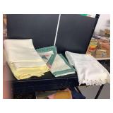 Baby/Childs Blankets, Pillow Sham (2) & Tablecloth (Stains)