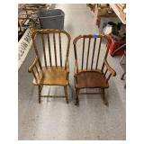 Child’s Rocking Chair and Straight Chair