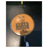 Bear Porcelain Enamel Sign