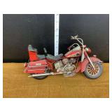 Red Motorcycle Sculpture