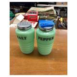 Jadeite Salt and Pepper Shakers