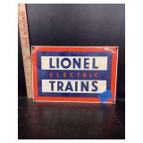 Lionel Electric Trains Advertising Sign