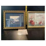 Thomas Kinkade picture and God bless our home picture