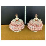 Pair of Porcelain Ballerina Figurines