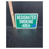 Designated Smoking Area Sign