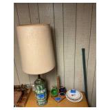 Lamp, Coffee cups, plates