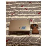 Safe box with key & camera