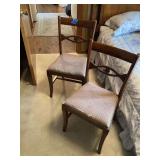 Pair of Wood Framed Chairs