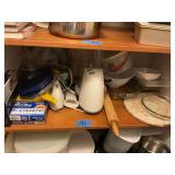 Baking dishes, food processor, etc