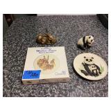 Goebel Mothers Series Plate and Bas Relief Figurines