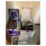 Binders, gift bags, cards, tissue paper