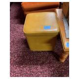Yellow ottoman