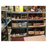 Metal Rack (2) in Basement (board is not cut for 2 shelves) No contents