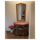 Curio 36”x12”x29” w/mirror 20,5”x40”