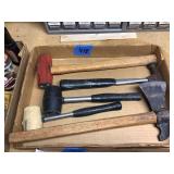 Rubber mallets, sledge hammer